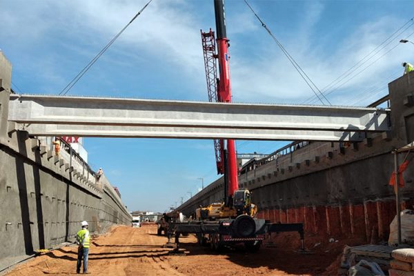 CCR RodoNorte conclui lançamento de vigas em obras na Souza Naves