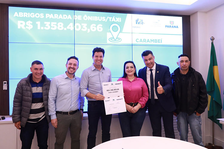 Secretaria das Cidades autoriza R$ 1,3 mi para instalação de abrigos de ônibus em Carambeí