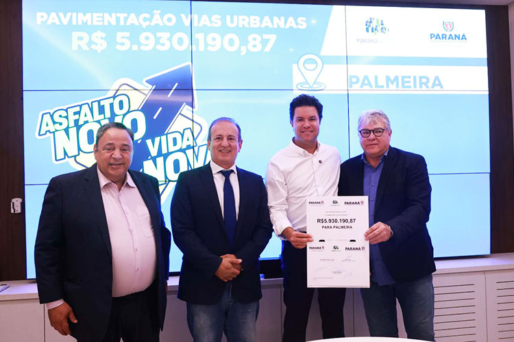 Estado autoriza licitações para pavimentação em Palmeira, Lapa e Teixeira Soares