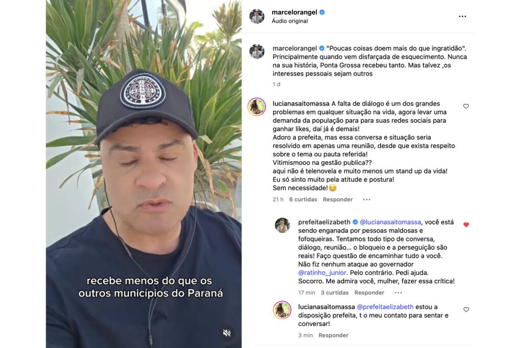 Elizabeth rebate crítica da 1ª Dama Luciana Saito Massa