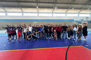 Aliel Machado e prefeito Laércio entregam reforma no Ginásio Camilão, em Rebouças