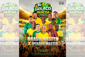 ‘Golaço de Páscoa’ reúne estrelas do futebol mundial em Ponta Grossa neste domingo